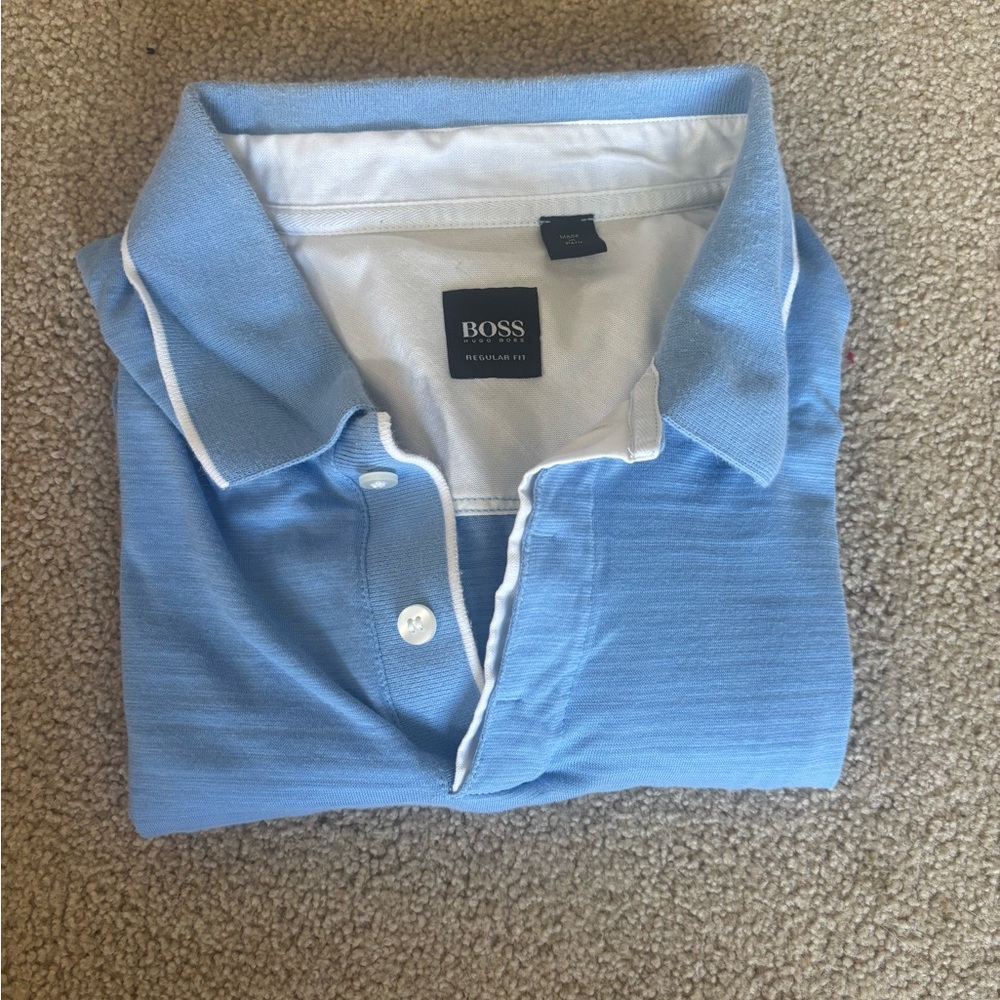 Boss Light Blue Polo Shirt